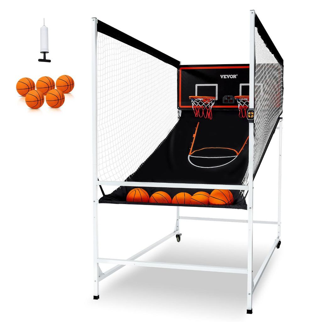 VEVOR Basketball Arcade Game Indoor, 2 Player Indoor Basketball Game, Home Dual Sport with 8 Game Modes, Electronic Scoreboard, and Inflation Pump,Adults