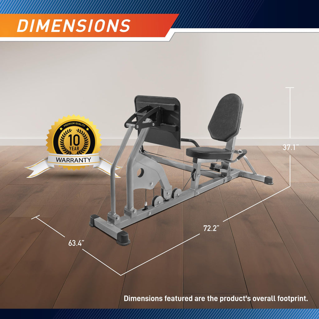 Marcy 150-lb Stack Home Gym System with Row with Optional Leg Press Attachment (Sold Separately)
