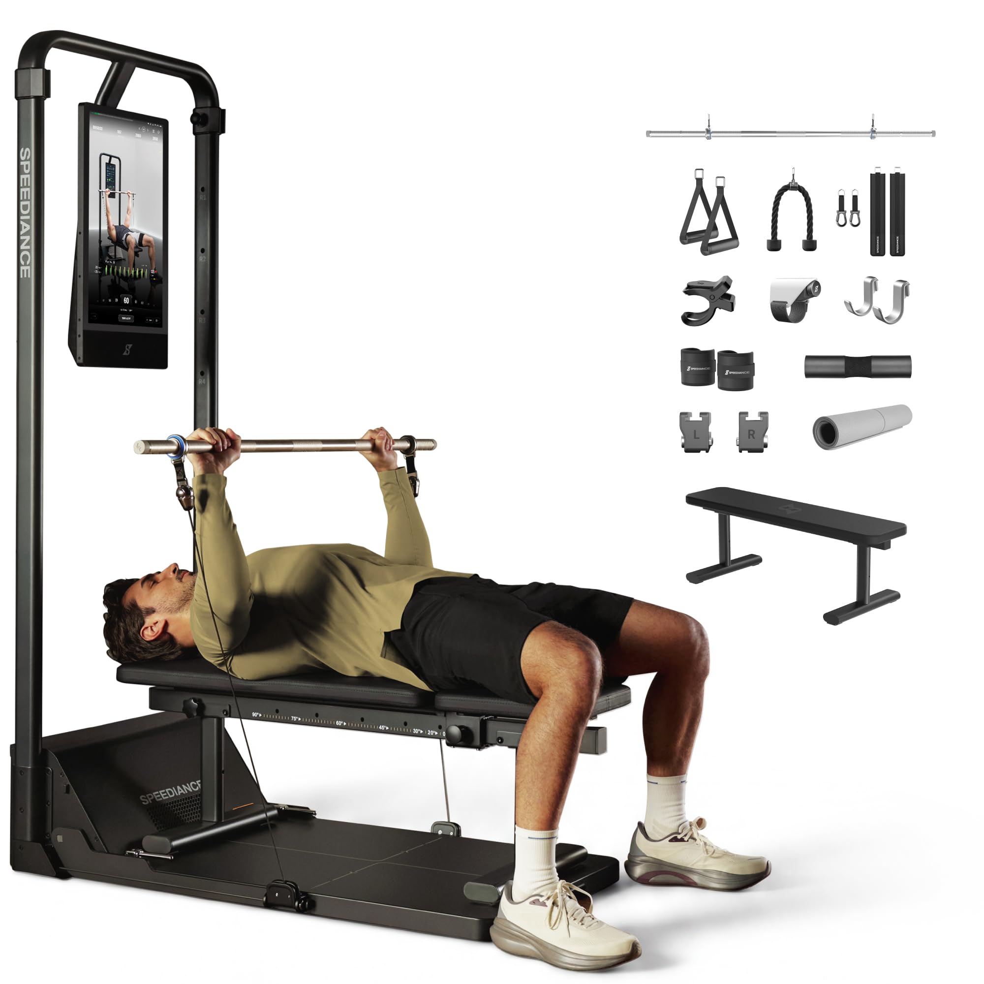 Speediance Smart Home Gym, Multi-Functional Gym Machine for Full Body Strength Training, All-in-one Gym Equipment, Digital Weight System, Workout Station, Squat Rack, Gym Monster 2