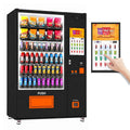 AFEN 60 Slots Vending Machine with Card Reader Commercial Snack & Drink Combo Vending Machine for Business Refrigerated, Mobile Remote Control, with 21.5" Touch Screen, Cashless Payment