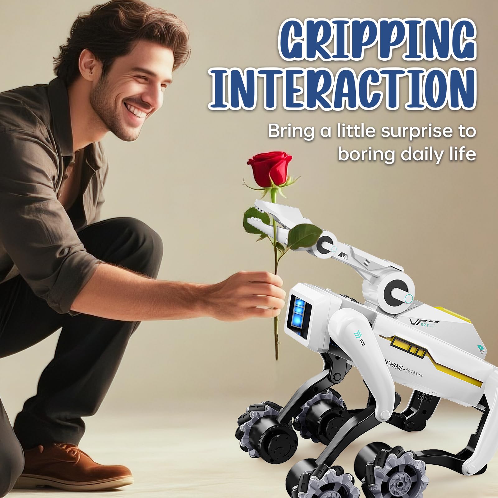Smart Robot Dog - Interactive STEM Pet with Voice Control, 30+ Actions & APP Programming, Durable Design for Kids Age 6+ (Compatible with iOS/Android)