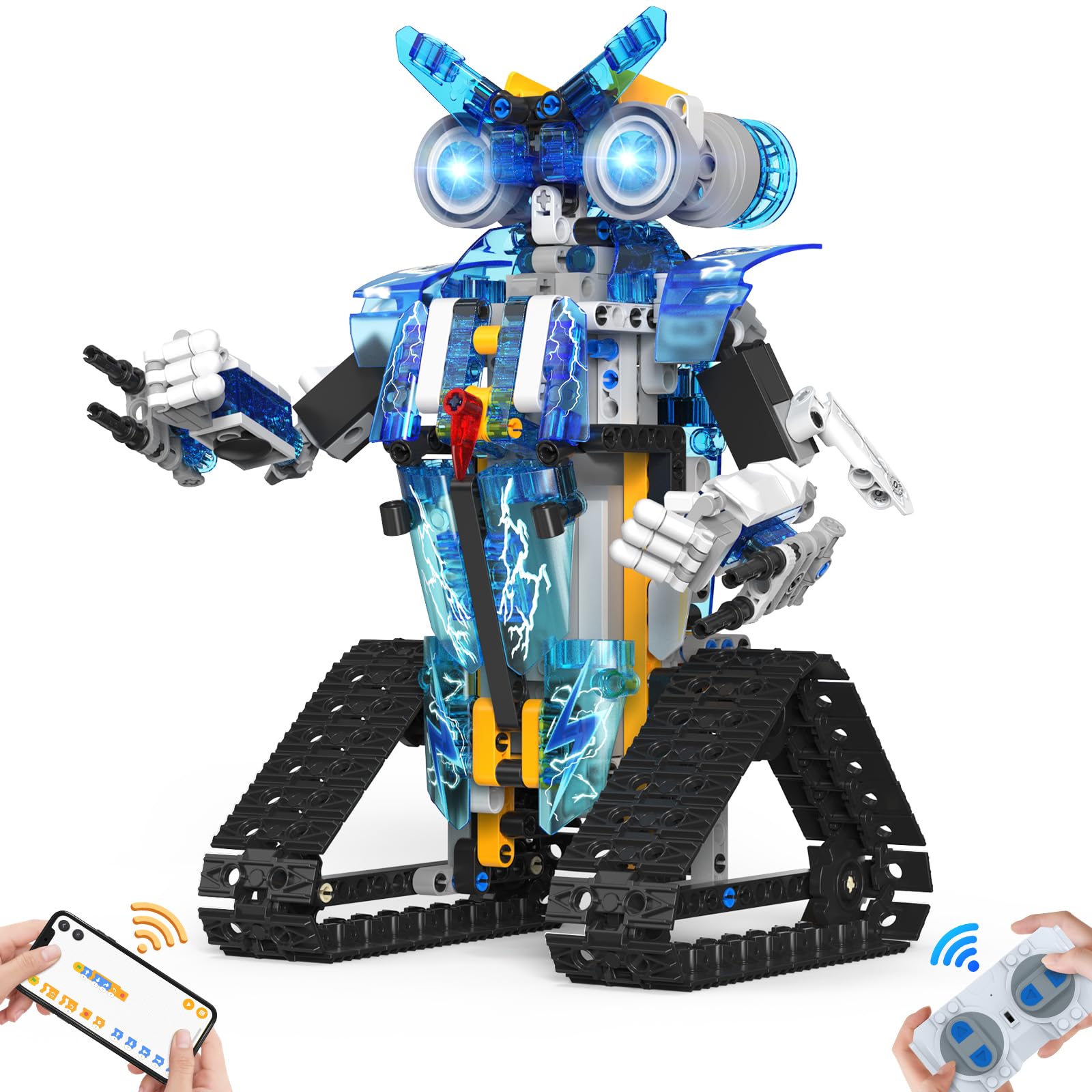 Robot Toys for 8-16 Year Old Boys Girls Kids with APP or Remote Control Science Programmable Building Block Kit, STEM Projects Educational Birthday Gifts
