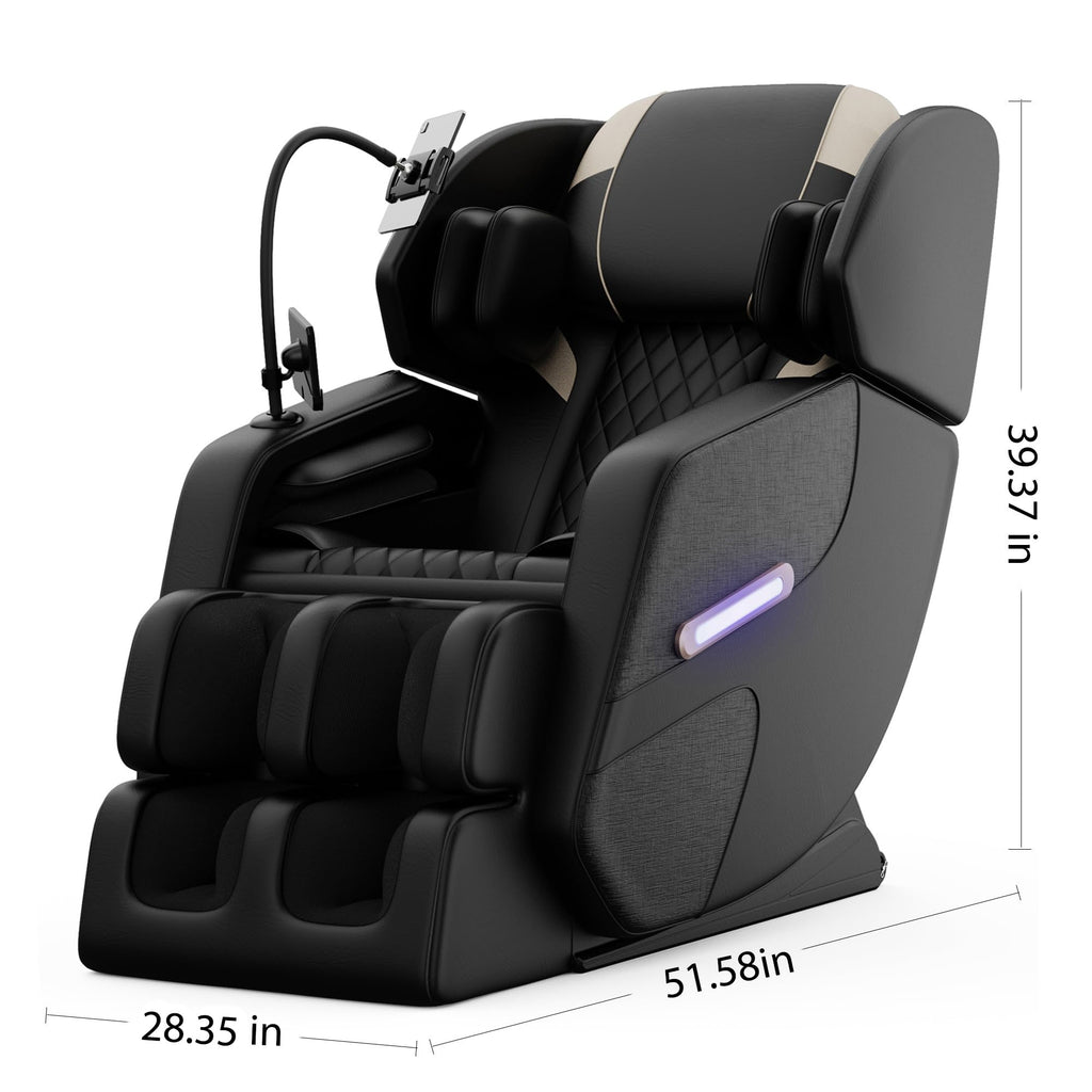 2026 Massage Chair Full Body, Zero Gravity Massage Chair with Auto Modes, Airbag Massage, 6 Fix Point Rollers, Foot Massage, Heating, Touch Screen Controller, Home Massage Chairs