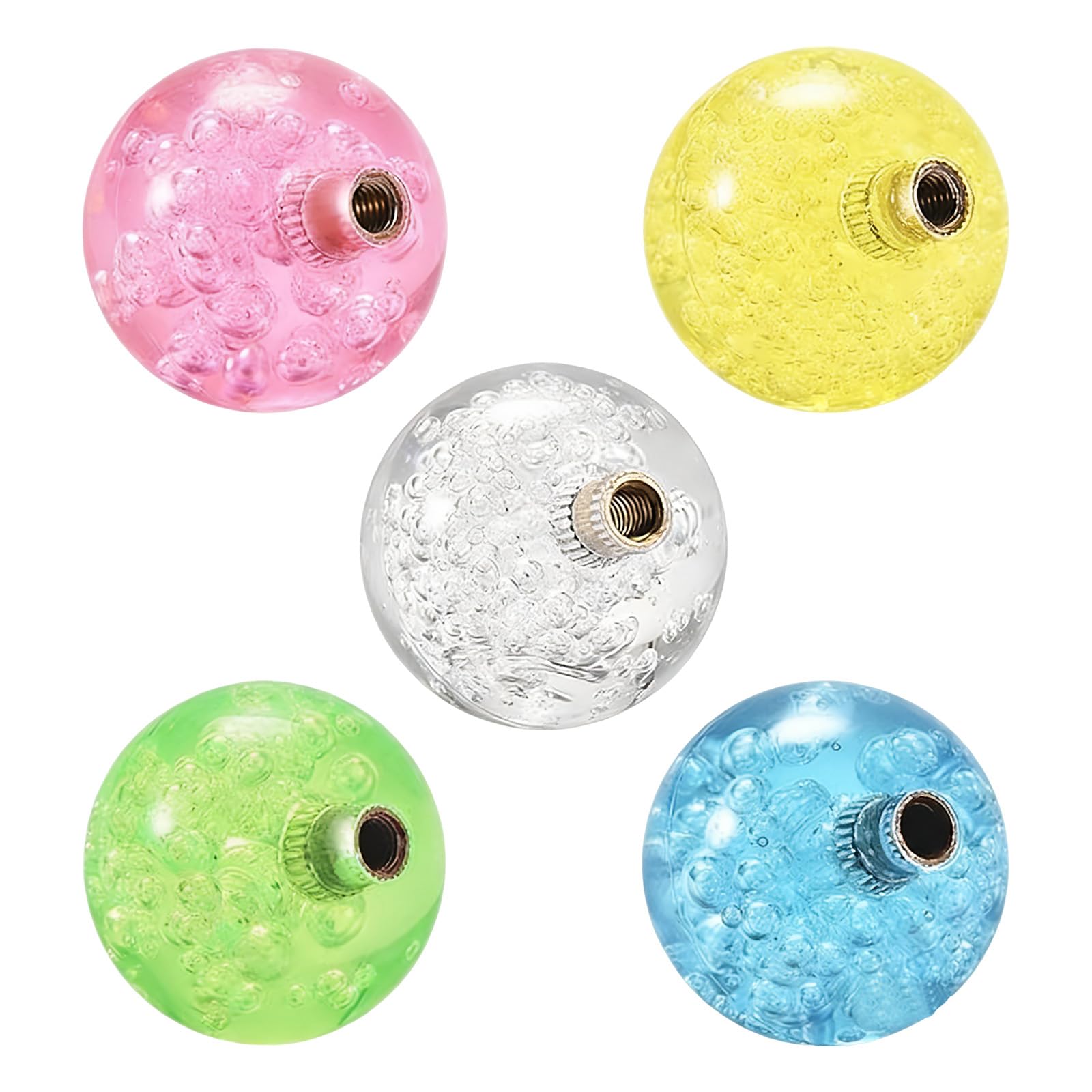 Gallipower 4Pcs Joystick Head,Arcade Joystick Ball Top Handle Rocker Round Head,Arcade Kit DIY Replacement Parts(Blue,Green,Red,Yellow)