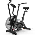 Air Bike,Air-Resistance Exercise Fan Bike With Dual Acction Handlebars for Home Cardio Workout,Adjustable Indoor Cycling Bike,330lb Weight Capacity APP Connection Customizable Monitor