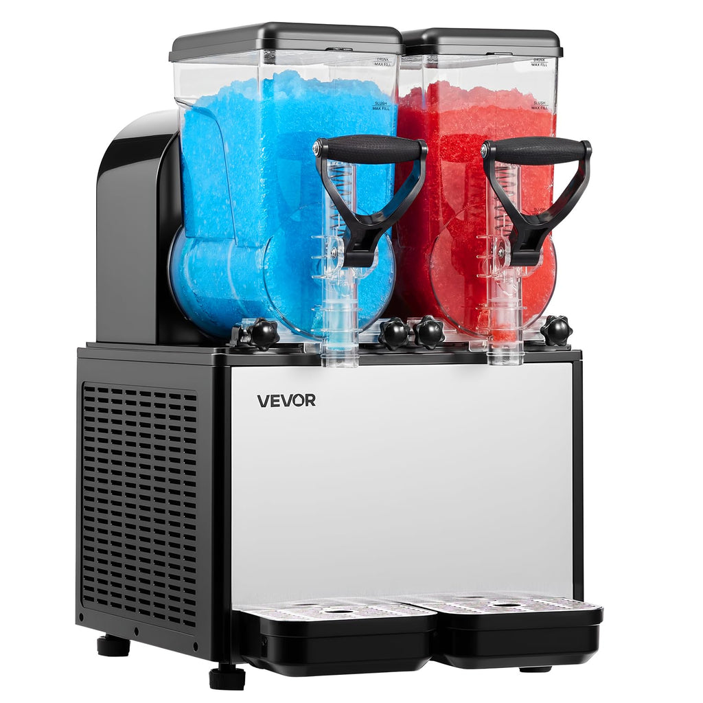 VEVOR Slushie Machine, 6L/1.6Gal Commercial Slushy Maker, Frozen Drink Maker with Self-Cleaning, Margarita Machine for Restaurants Bars Party for Slushie, Margaritas, Milkshake & More