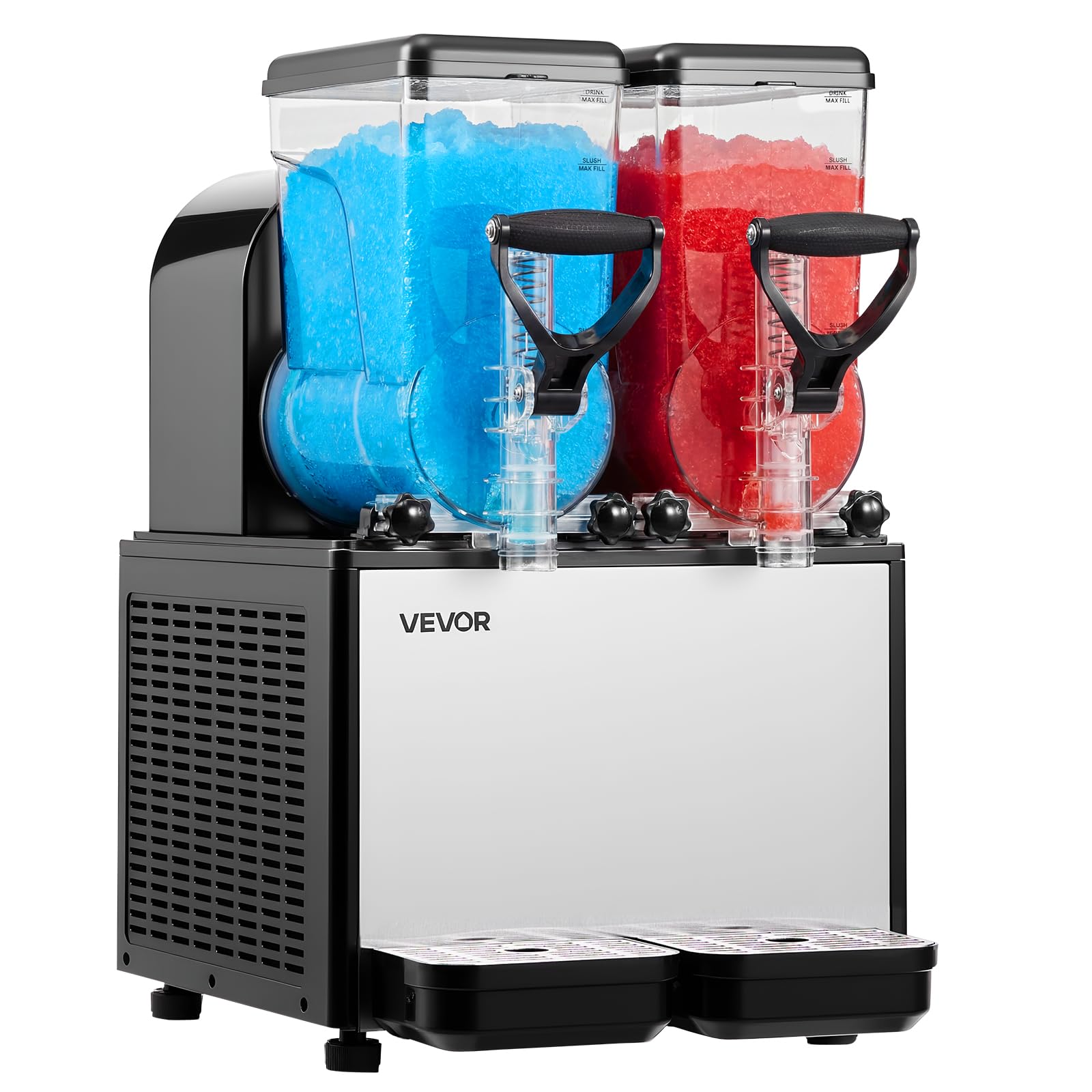VEVOR Slushie Machine, 6L/1.6Gal Commercial Slushy Maker, Frozen Drink Maker with Self-Cleaning, Margarita Machine for Restaurants Bars Party for Slushie, Margaritas, Milkshake & More