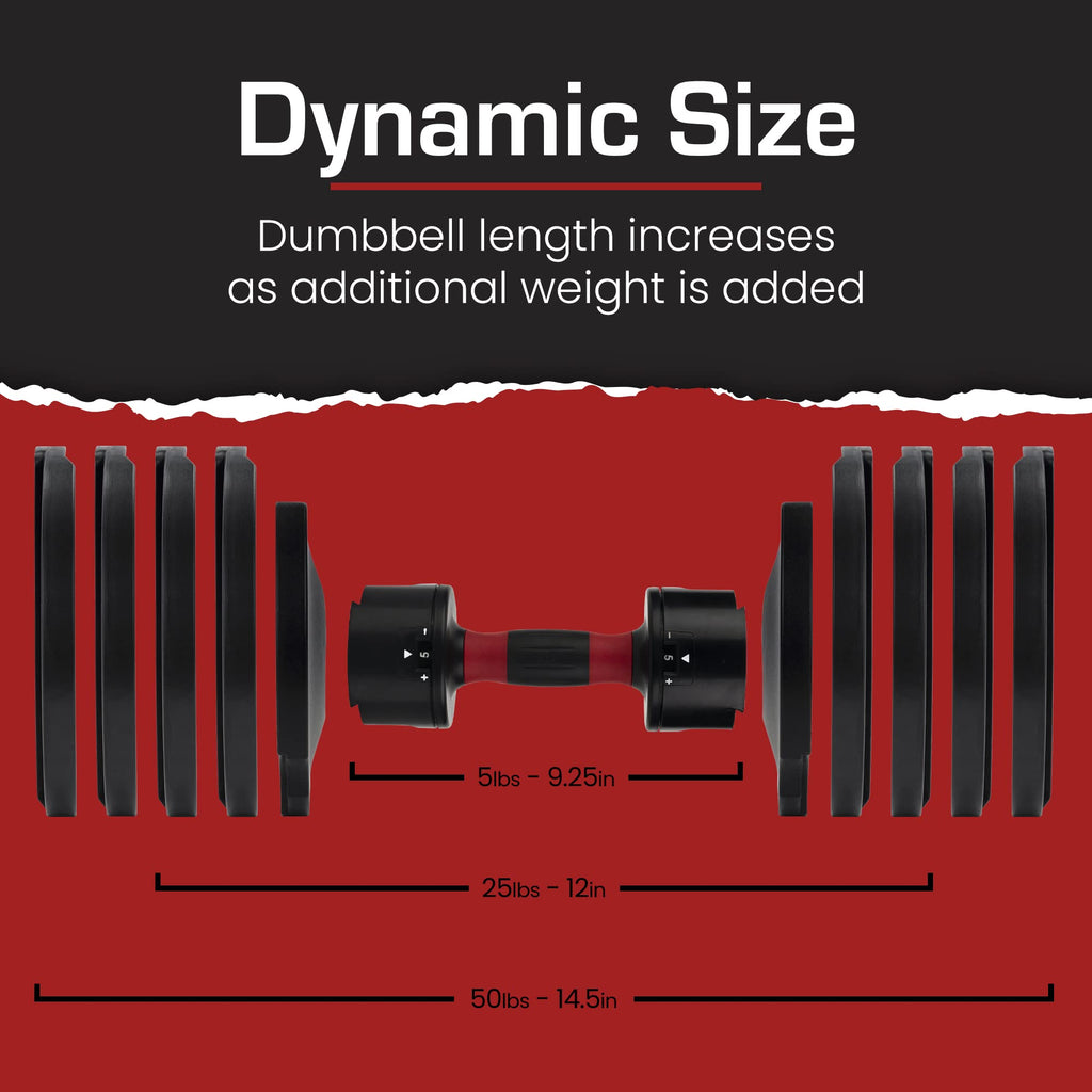 Core Fitness® Adjustable Dumbbell Weight Set by Affordable Dumbbells
