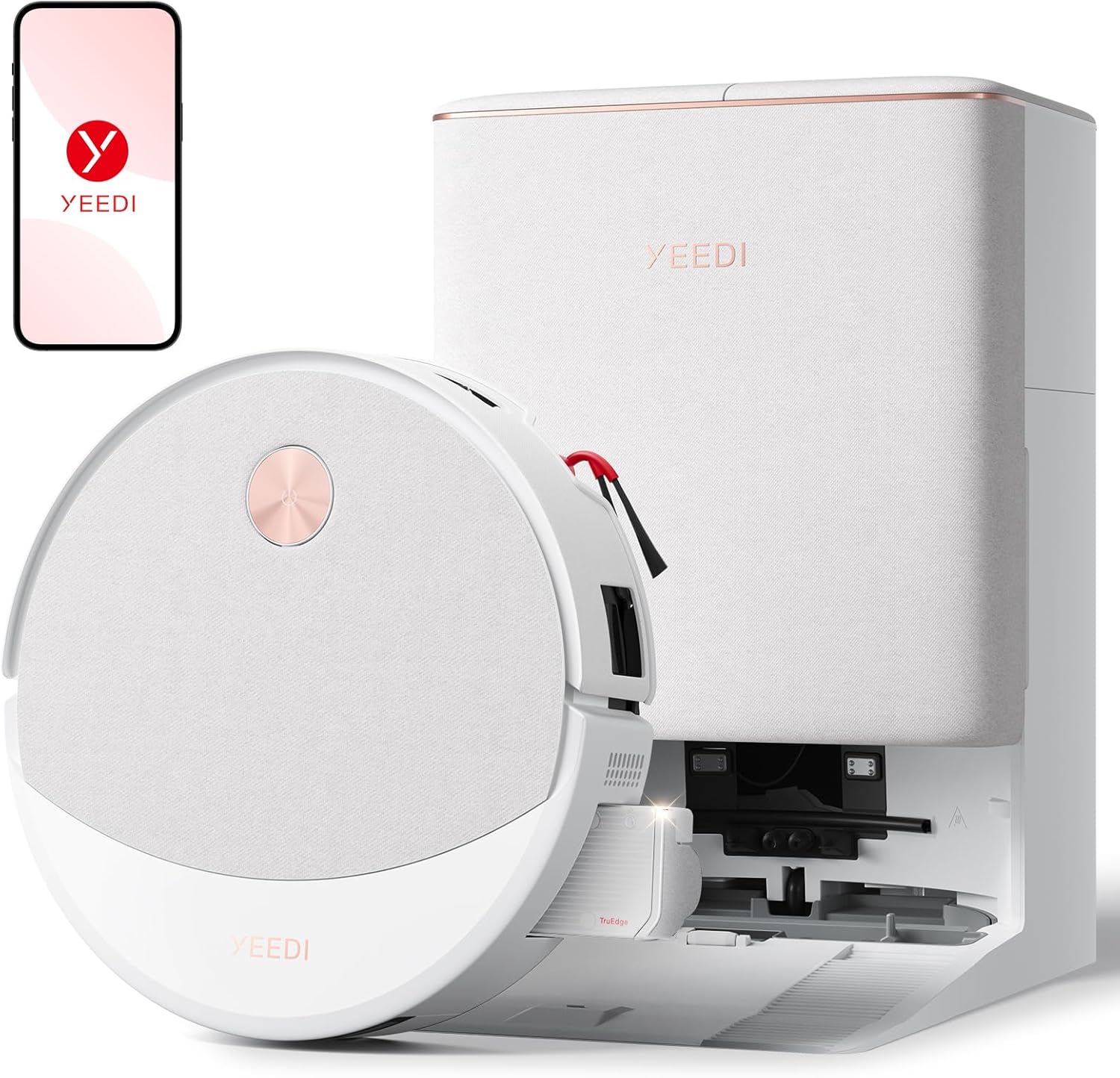 Yeedi M16 Infinity Robot Vacuum and Mop, 30000Pa Suction, Self-Cleaning Roller Mop, ZeroTangle 4.0 for Pet Hair, Self-Emptying Omni Station, AI Obstacle Avoidance