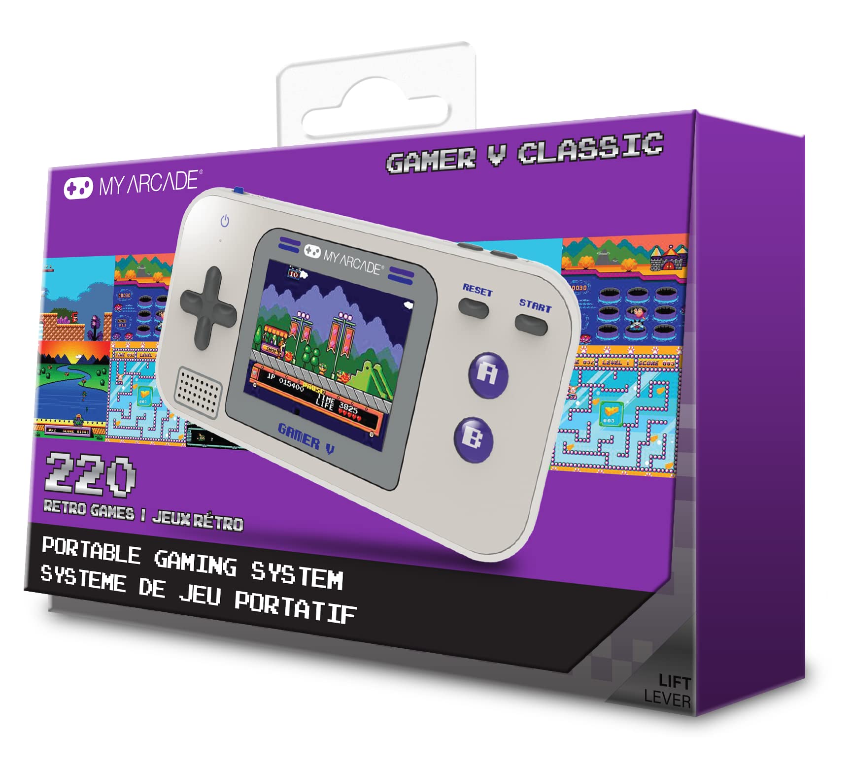 My Arcade Tetris Gamer V: Tetris Game preloaded with 200 Bonus Games, Arcade Classics, 2.5 Inch Screen