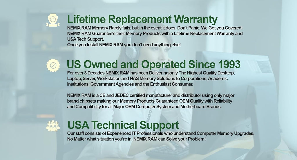 128GB 2X64GB DDR5 4800MHz PC5-38400 2Rx4 1.1V CL40 288-PIN ECC Registered RDIMM NEMIX RAM Server Memory KIT