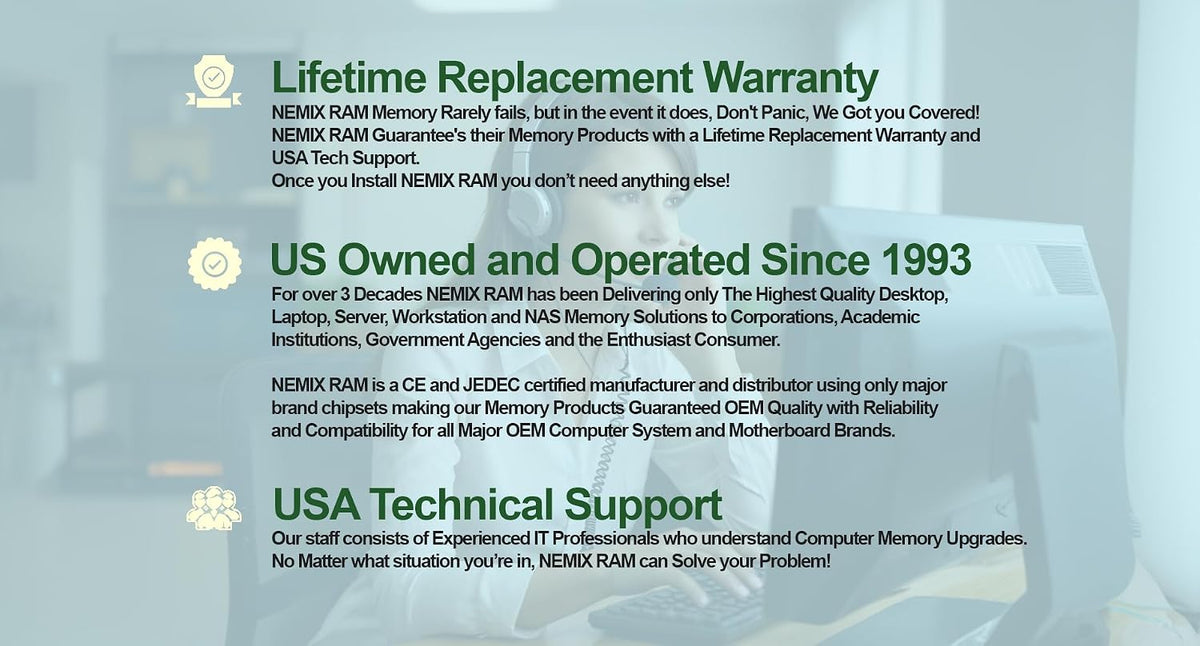 128GB 2X64GB DDR5 4800MHz PC5-38400 2Rx4 1.1V CL40 288-PIN ECC Registered RDIMM NEMIX RAM Server Memory KIT