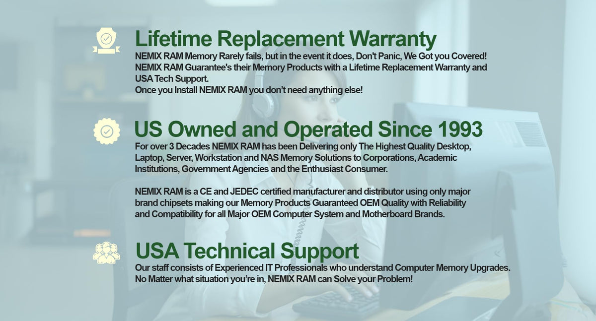 128GB 2X64GB DDR5 4800MHz PC5-38400 2Rx4 1.1V CL40 288-PIN ECC Registered RDIMM NEMIX RAM Server Memory KIT