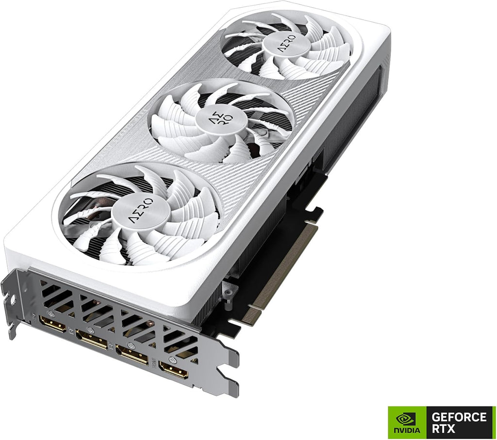 Gigabyte GeForce RTX 4060 Ti AERO OC 16G Graphics Card, 3X WINDFORCE Fans, 16GB 128-bit GDDR6, GV-N406TAERO OC-16GD Video Card