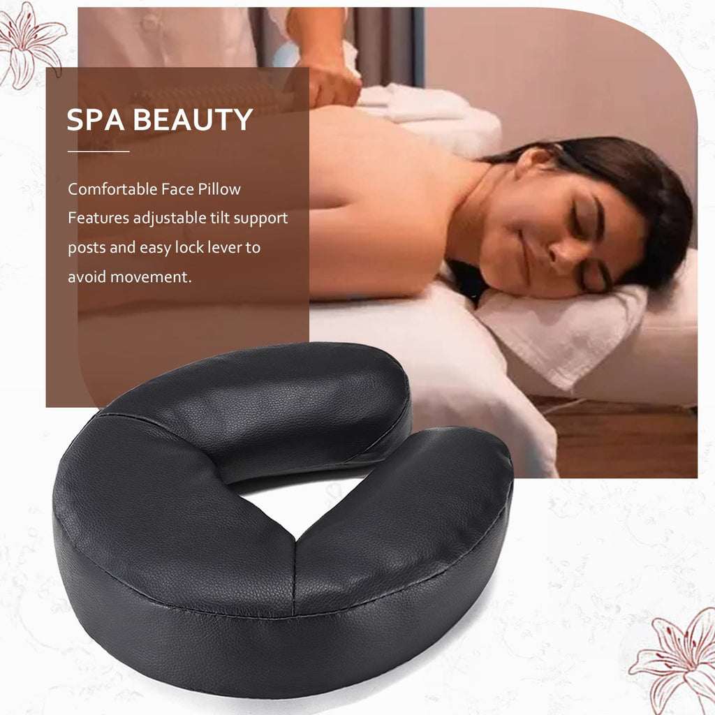 Universal Massage Table Face Cradle & Cushion, Adjustable Massage Chair Spa Bed Headrest & Face Pillow Support, Massage Platform Head Rest Cushion Cradle for Salon Home Mattress Top Massage Kit