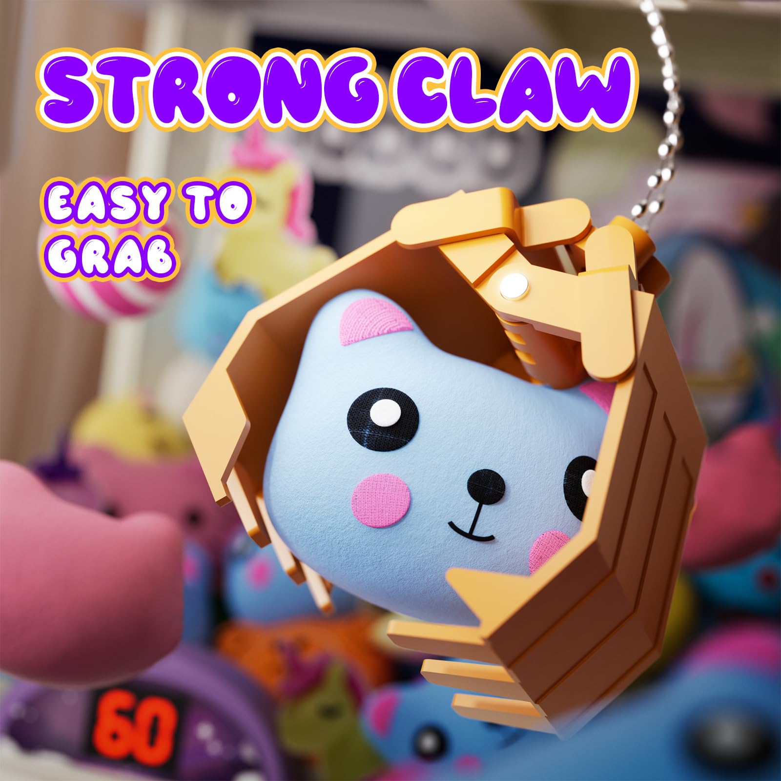 Skirfy Large Claws Machines 12'' for Kids Adults,Girls Unicorns Toys,Candy Grabber Prize Dispenser 15 Stuffeds Toys,Electronic Arcades Game Christmas Thanksgiving Birthday Gifts for Age 6-12