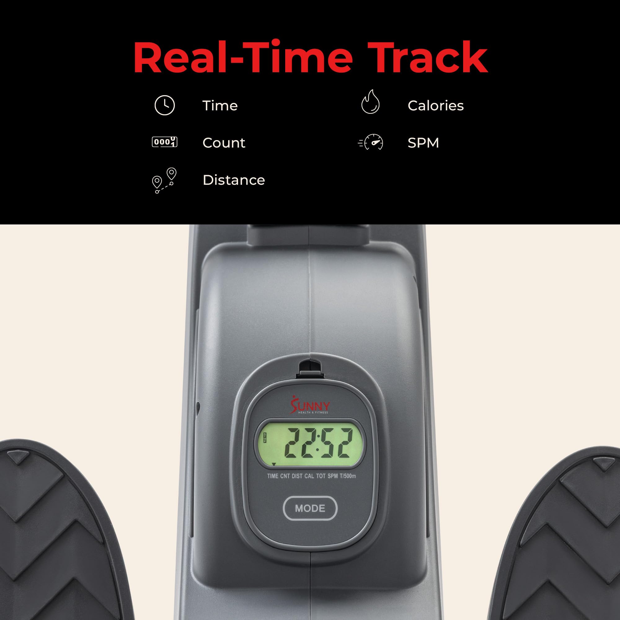 Sunny Health & Fitness Smart Magnetic Rower, Compact Quiet & Smooth Rowing Machine for Full-Body Cardio Exercise, Free SunnyFit Training App Connection