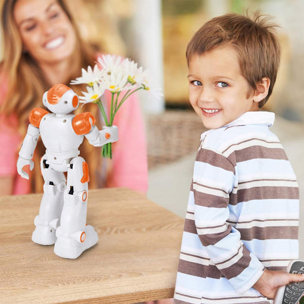 KingsDragon RC Robot Toys for Kids, Gesture & Sensing Programmable Remote Control Smart Robot for Age 3 4 5 6 7 8 Year Old Boys Girls Birthday Gift Present