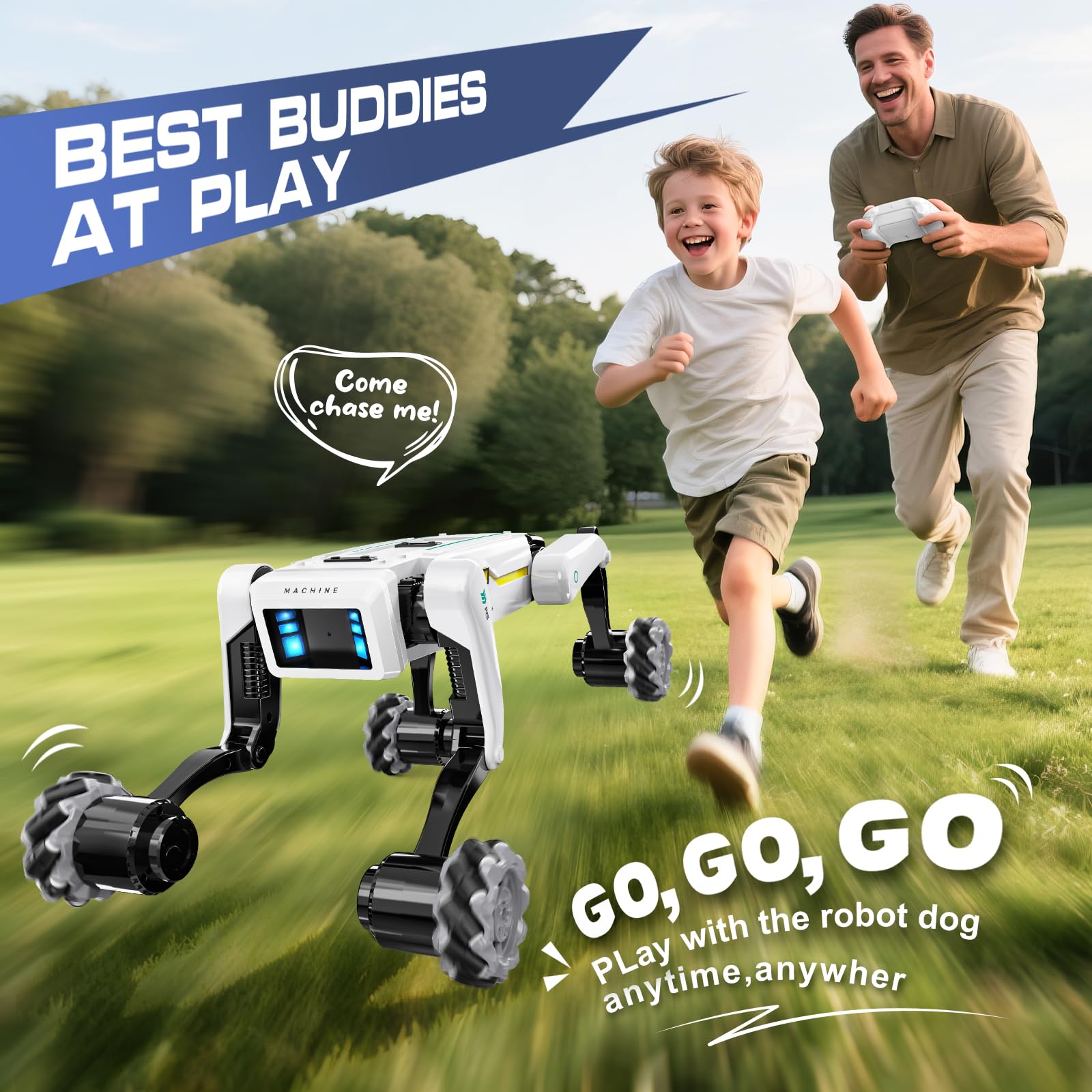 Smart Robot Dog - Interactive STEM Pet with Voice Control, 30+ Actions & APP Programming, Durable Design for Kids Age 6+ (Compatible with iOS/Android)