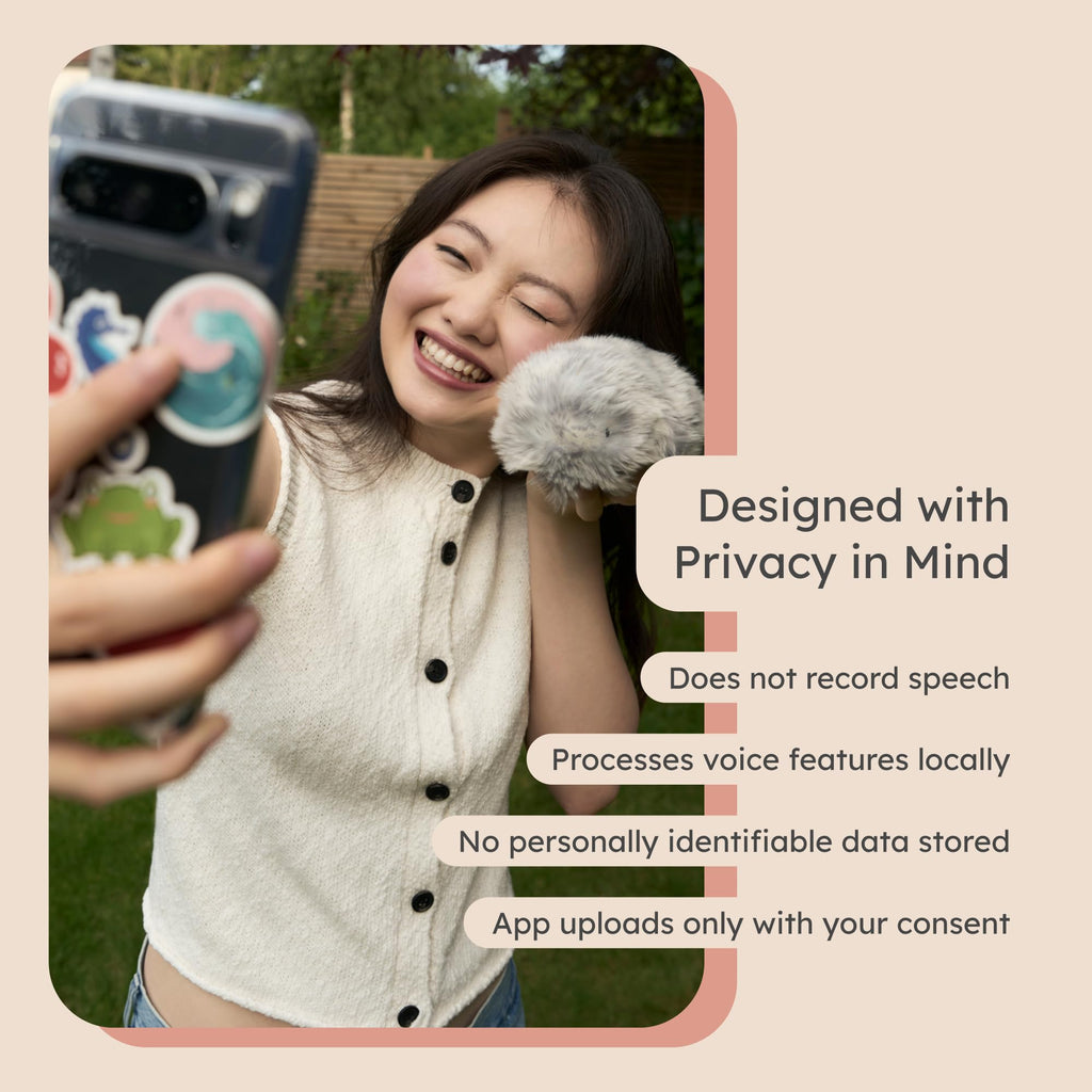 Casio Moflin Smart Companion Powered by AI Interactive Smart Companion with Emotional Evolution and MofLife App Compatibility for Stress Relief and Reassurance (Gold)