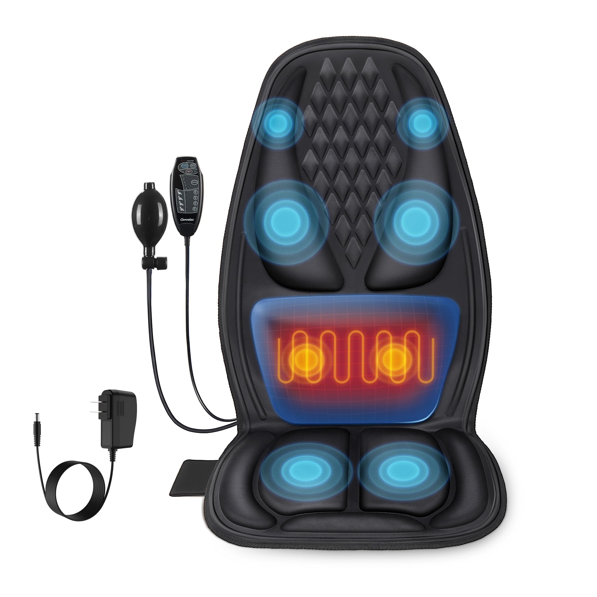 Back Massager for Chair,Massage Chair Pad Helps Relax Muscle and Relieve Pain, Using in The Office/At Home Seat Massager for Father's Day