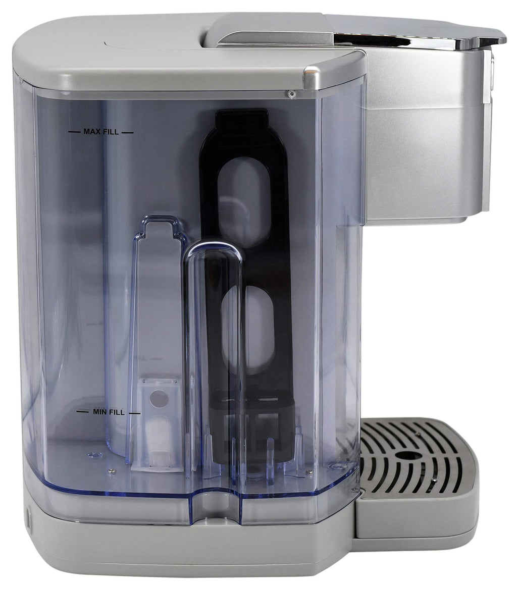 Cuisinart Coffee Maker, Single Serve 72-Ounce Reservoir Pod Coffee Machine, Programmable Brewing & Hot Water Dispenser, 5 Cup-Size Settings, Stainless Steel, SS-10P1, Silver