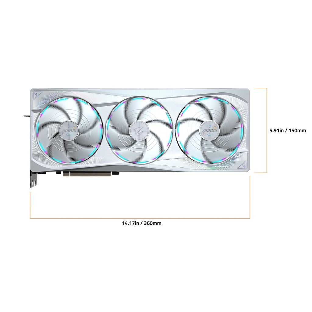 GIGABYTE GV-N4090AERO OC-24GD GeForce RTX 4090 AERO OC 24G Graphics Card, 3X WINDFORCE Fans, 24GB 384-bit GDDR6X, Video Card
