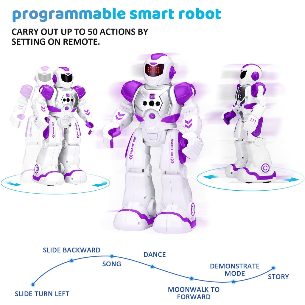 KingsDragon Robots Toy for Kids, RC Gesture Sensing Toy, Interactive Walking Singing Dancing Robot Birthday Presents for Boys Girls Age 6 7 8 9 Years Old