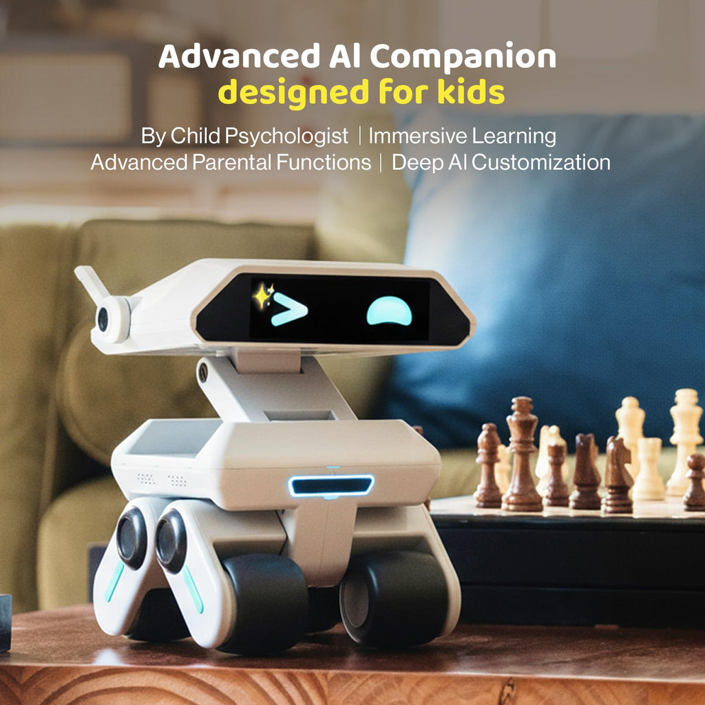 AI Robot for Kids, Programmable & Interactive AI Robot, STEAM Educational Toy ChatGPT Powered, Personalized Companion Robot w/Voice Control, Visual Recognition, Emotion-Aware, Long-Term Memory