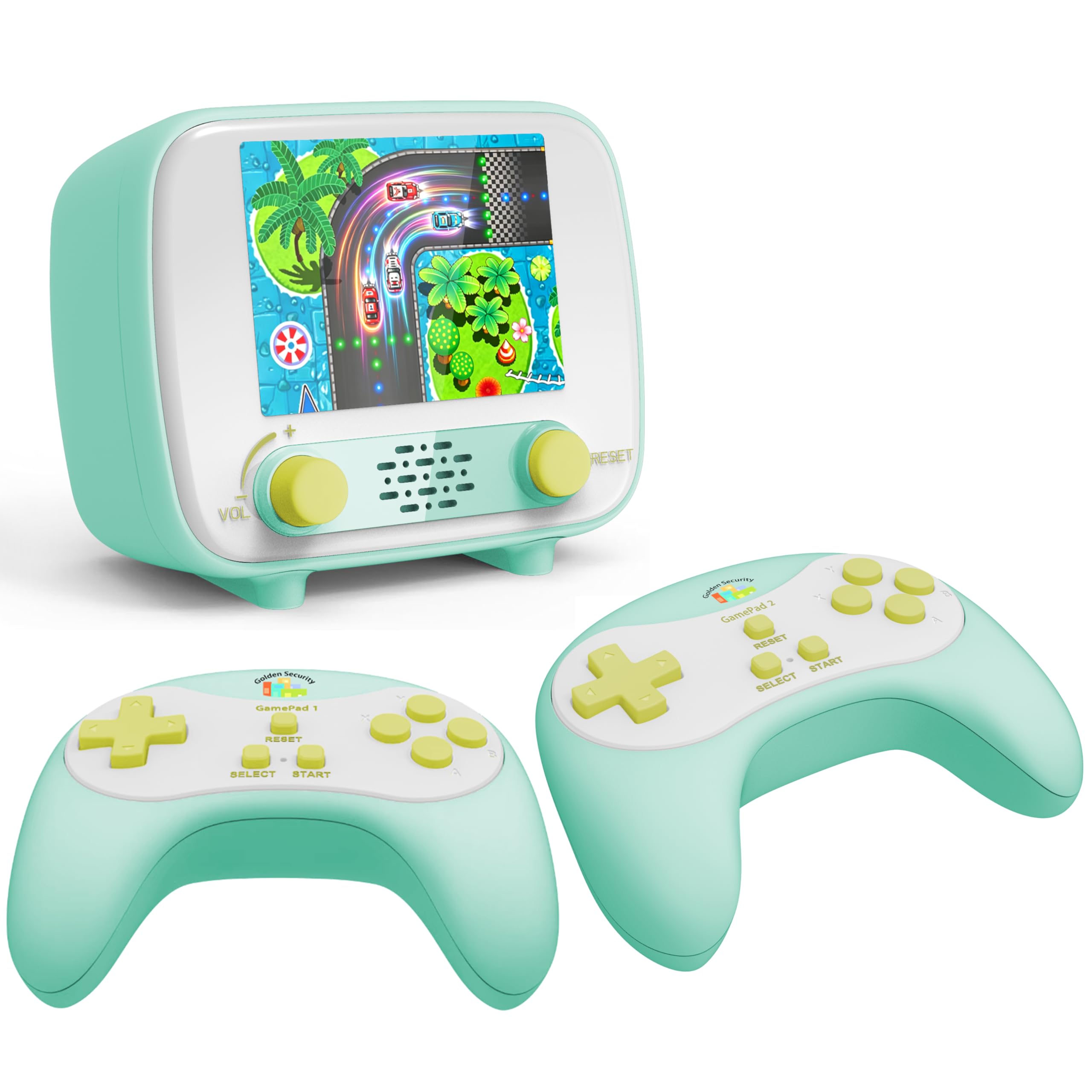 Mini Arcade Machine, Retro Gaming Console, Handheld Game Console with 156 Classic 16-Bit Video Games, 2.8 Inch Color Display, Rechargeable Battery, Support for TV Output, Birthday Present for Children