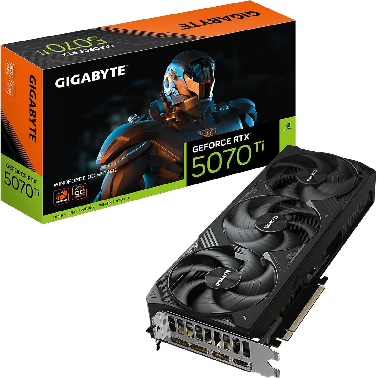 Gigabyte GV-N507TWF3OC-16GD NVIDIA Geforce RTX5070Ti GDDR7 16GB Graphics Board