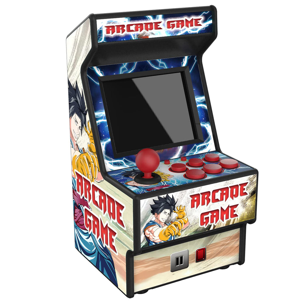 Mini Arcade Machine, Retro Gaming Console, Handheld Game Console with 156 Classic 16-Bit Video Games, 2.8 Inch Color Display, Rechargeable Battery, Support for TV Output, Birthday Present for Children