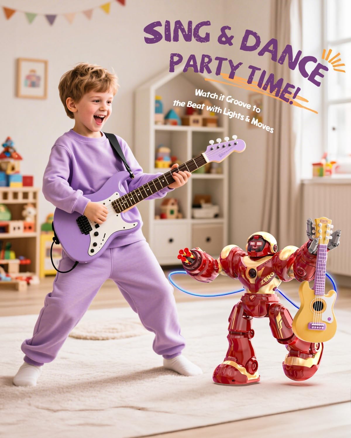 Holyton 5088 Smart Robots for Kids, Large Talking Interactive STEM Programmable RC Robot with Voice Control, APP Control, LED Eyes, Ideal Gift for Kids Ages 5-7, 6-8, 8-12 Boys and Girls