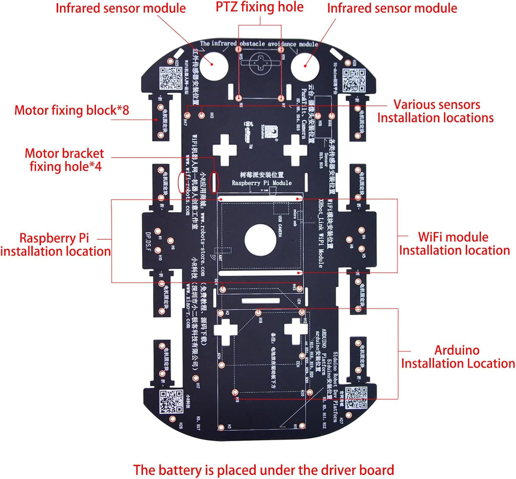 4WD Smart Robot Car Chassis Kit for Arduino Raspberry Pi DIY Programmable TT Motor, Robotics Educational Kit for Teens Adults Hobbyists Robot Chassis