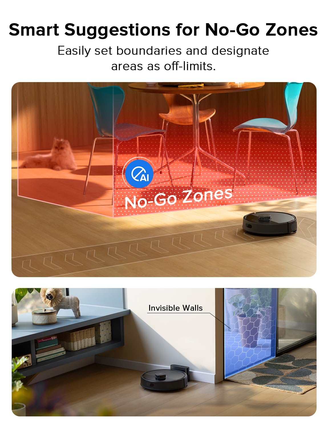 roborock Q10 S5+ Robot Vacuum and Mop, 10,000Pa Suction, Upgraded from Q8 max+, 70 Days Self-Emptying, Obstacle Avoidance, Sonic Mopping, Dual Anti-Tangle Design, Auto Mop Lifting, Black