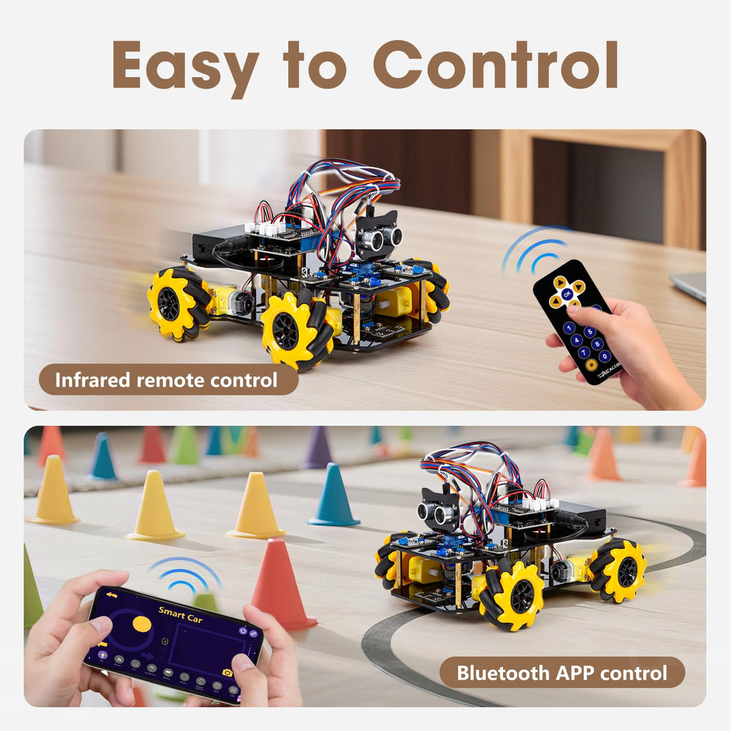 Robotics Kit for Kids Ages 8–12 12-16, ACEBOTT Smart Robot Car Kit with 3MP Camera, STEM Toys for Boys Compatible with Arduino & Scratch,App & Remote Control,STEM Gift for Boys, Girls,Teens and Adults