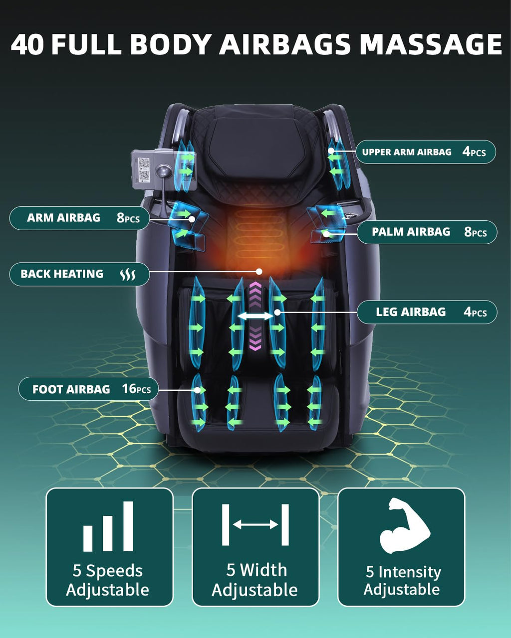 4D Full Body Massage Chair with Flexible 166° Track, Reading Light, 18 Massage Modes, 11 Techniques, 36 Airbags, Zero Gravity Recliner with Yoga Stretch and Foot Massage Beige