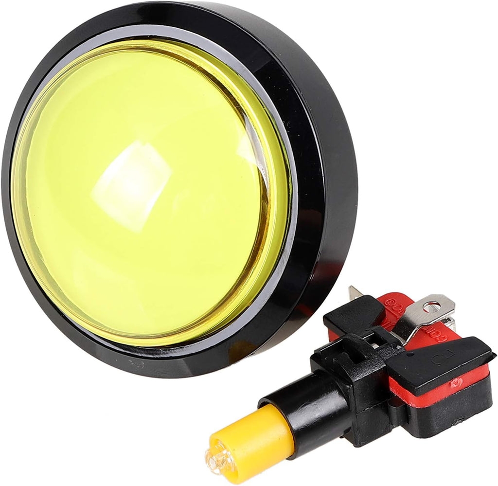 EG STARTS 5X New 60mm Dome Shaped LED Illuminated Push Buttons for Arcade Coin Buttons Machine Operated Games DC 12V
