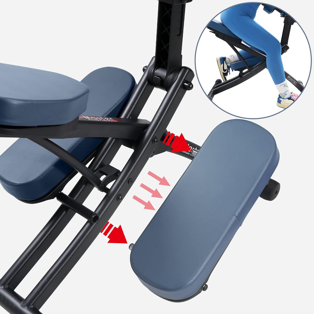 Master Massage Rio Portable Massage Chair – Royal Blue, Lightweight 24 lbs Aluminum Frame, Foldable & Adjustable Tattoo and Spa Chair