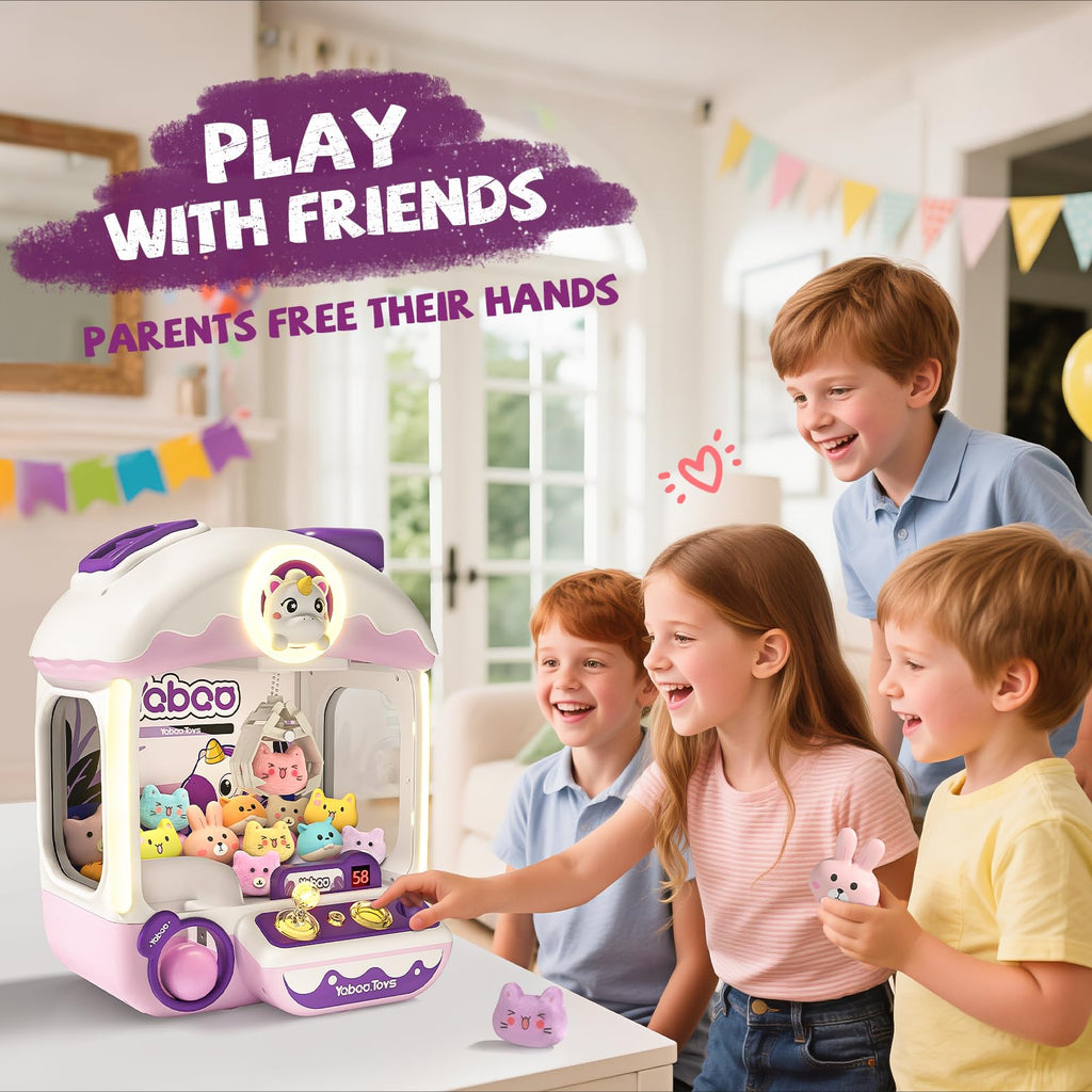 64 PCS Large Claw Machine for Kids Dinosaur,Vending Machine Toys for Boys 5 6 7 8 Year Old,Candy and Prize Electronic Dispenser Game Ages 5-7 6-8,Birthday Gift for 3 4 5 6 Year Old Boy Girl