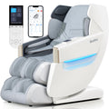 iBooMas Massage Chair Full Body, Body Scan Zero Gravity Massage Chair Recliner with 54in SL-Track, Ajustable 18 Modes, Auto Extending Footrest, Foot Massage, App, AI Voice, Airbags, Heat(White+Grey)