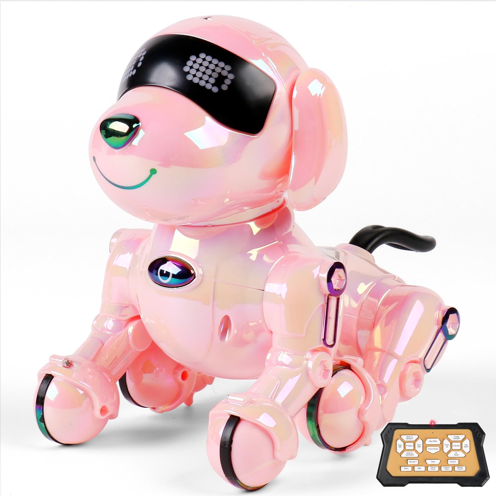 Dwi Dowellin Robot Dog for Kids 8-12,Remote Control Smart Robotic Dogs Pet Puppy Robotic Toy,Interactive Touch Walking Talking Toys for Boys Girls Christmas Birthday Gifts
