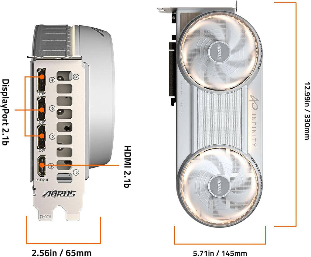 GIGABYTE AORUS GeForce RTX 5080 Infinity Wood 16G Graphics Card, 16GB 256-bit GDDR7, PCIe 5.0, WINDFORCE HYPERBURST Cooling System, GV-N5080AORUSIF WD-16GD Video Card