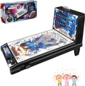 Electronic Tabletop Pinball Game - Retro Arcade Machine with Lights, Sounds and Scoreboard, Desktop Ball Shooting Toy, for Family Kids