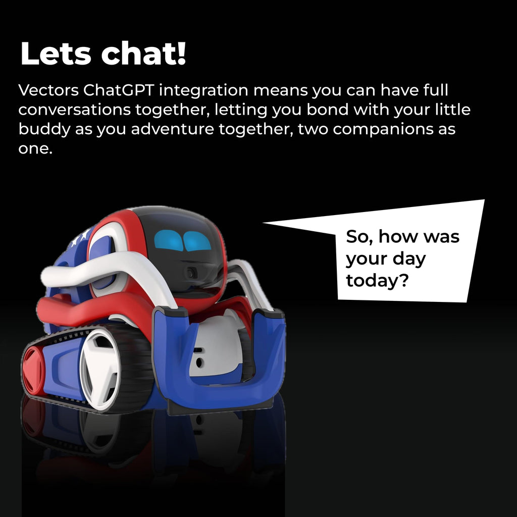 Anki Vector 2.0 AI ChatGPT Connected Robot Companion – Smart Autonomous Home Robot with Face Recognition and Voice Conversations - ChatGPT Subscription Required (Black)