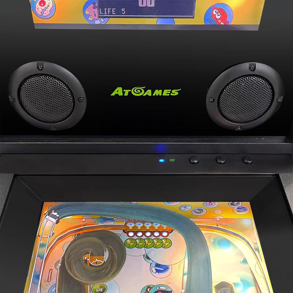 Legends Pinball Micro, Arcade Machine Console, Classic Retro Video Games, 50 Built in Licensed Pinball Games, Space Invaders, Bubble Bobble,Time Machine, WiFi, HDMI, Bluetooth