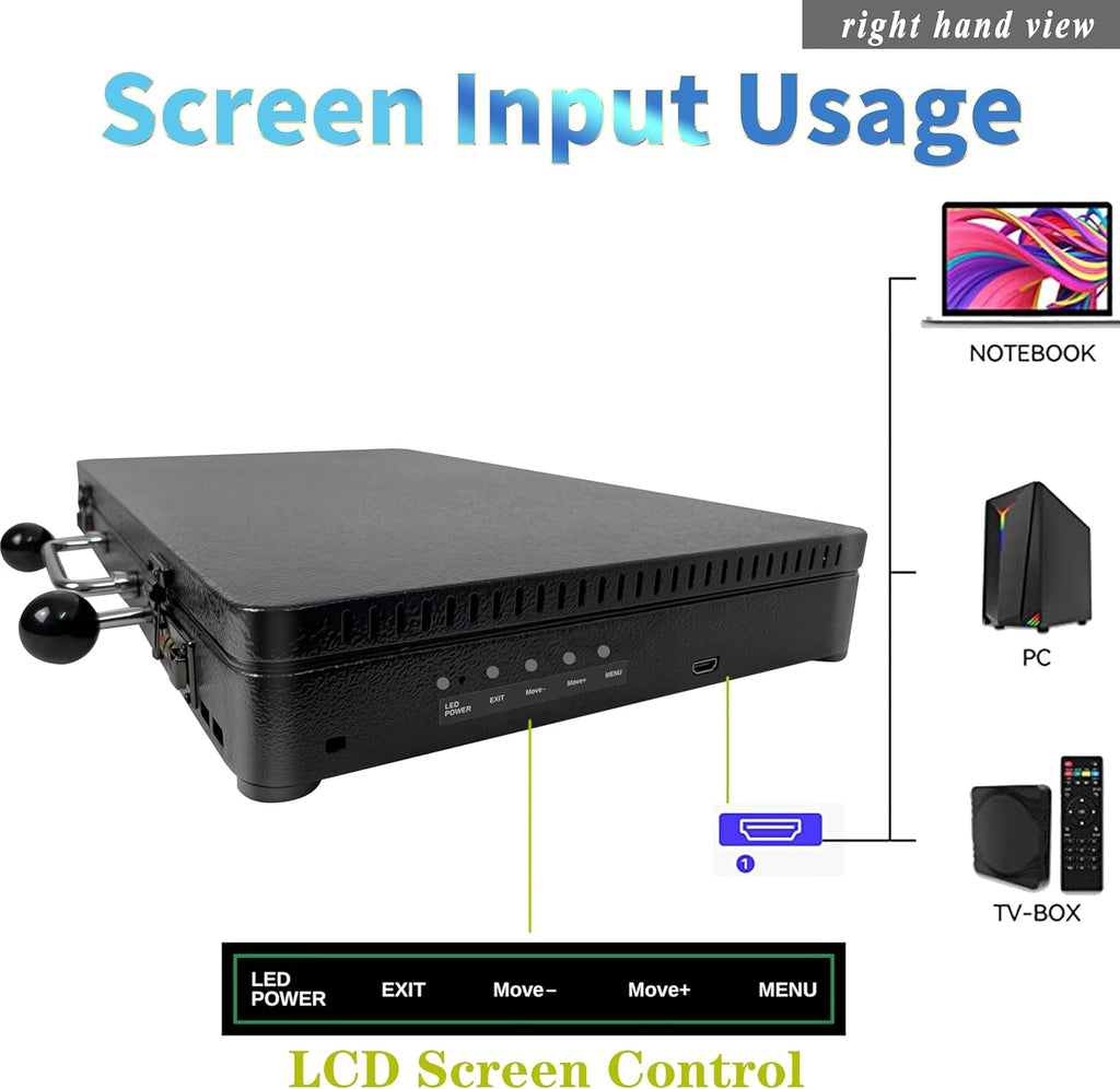 23000 in 1 Portable 3D Arcade Game Console 27-inch HD Screen Dual Players Pandoras Box RK3288 Retro Video Game Machine Metal Box Search/Hide/Save/Load/Pause Games