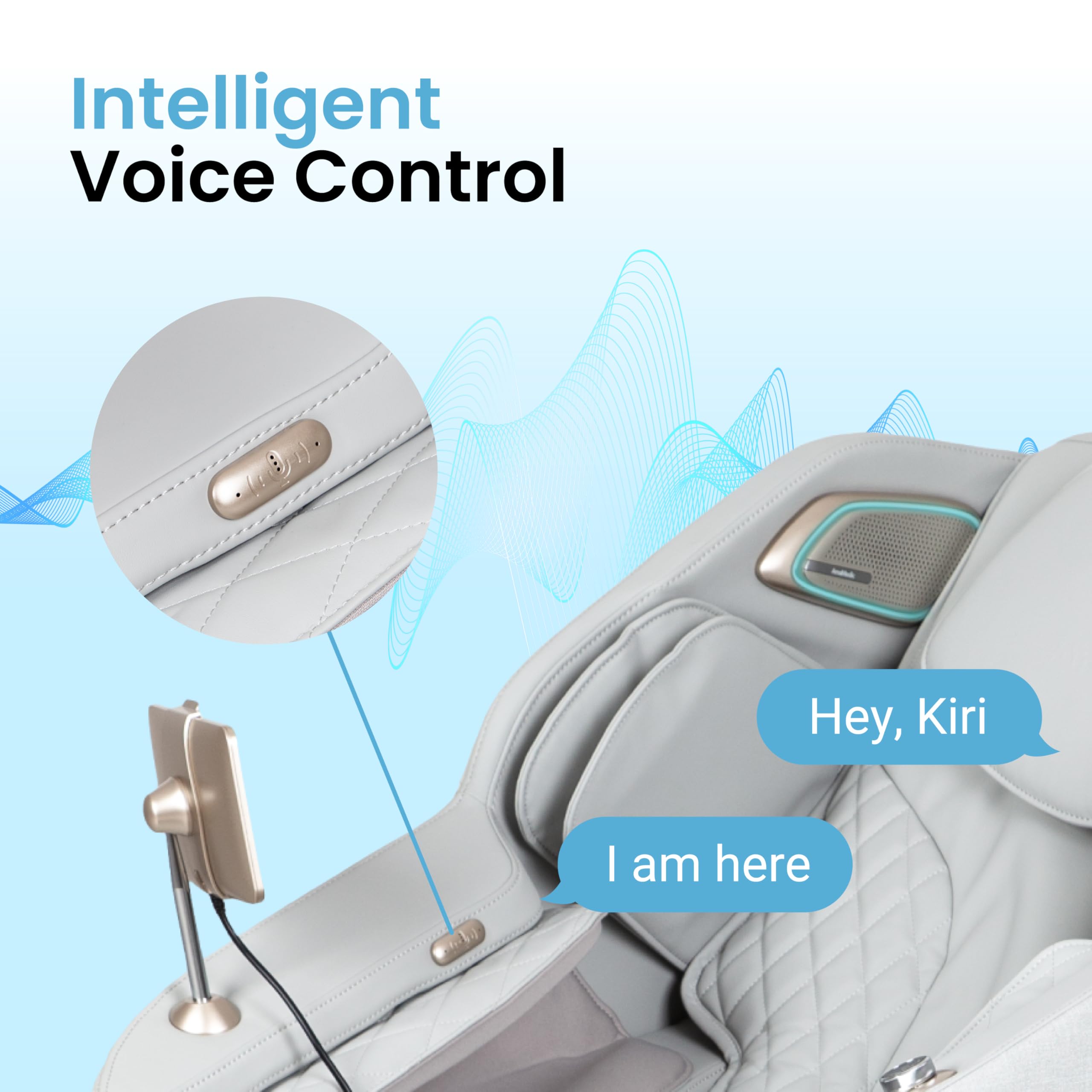 AmaMedic Osaki Haven 4D. Massage Chair Full Body, AI Health Detection, Intelligent Voice Control, Body Scan Technology, SL Track, Zero Gravity Reclining, Professional Massage Chair (Taupe)