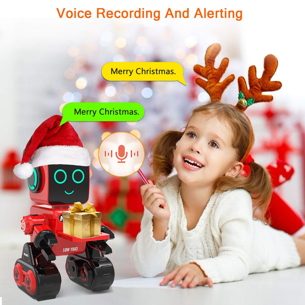 okk Robot Toy for Kids, Smart RC Robots for Kids with Touch and Sound Control Robotics Intelligent Programmable, Robot Toy with Walking Dancing Singing Talking Transfering Items for Boys Girls (White)