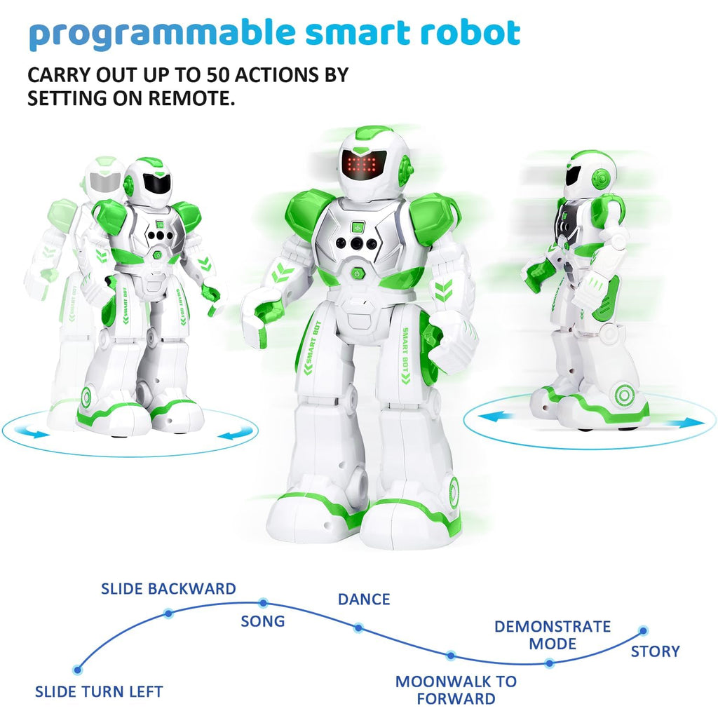 KingsDragon Robots Toy for Kids, RC Gesture Sensing Toy, Interactive Walking Singing Dancing Robot Birthday Presents for Boys Girls Age 6 7 8 9 Years Old